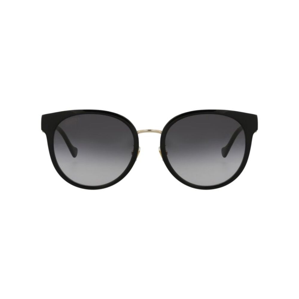 Gucci Round-Frame Injection Sunglasses Black Womens - Picture 1 of 6